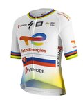 SPORTFUL Rövid ujjú kerékpáros mez - TOTAL ENERGIES 2022 - fehér/sárga/kék/narancssárga