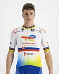 SPORTFUL Rövid ujjú kerékpáros mez - TOTAL ENERGIES 2022 - sárga/narancssárga/fehér/kék