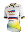 SPORTFUL Rövid ujjú kerékpáros mez - TOTAL ENERGIES 2022 - sárga/narancssárga/fehér/kék