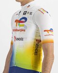 SPORTFUL Kerékpáros mellény - TOTAL ENERGIES 2022 - narancssárga/kék/sárga/fehér