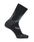 UYN Klasszikus kerékpáros zokni - TREKKING 2IN MERINO - fekete/szürke