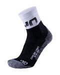 UYN Klasszikus kerékpáros zokni - LIGHT LADY - fekete/fehér/szürke