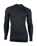 UYN Hosszú ujjú kerékpáros póló - FUSYON MERINO - szürke/fekete