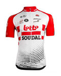 Rövid ujjú kerékpáros mez - LOTTO SOUDAL 2019 - piros/fehér