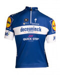 Rövid ujjú kerékpáros mez - QUICKSTEP 2019 KIDS - kék/fehér