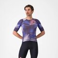 CASTELLI Rövid ujjú kerékpáros mez - AERO RACE 8S - lila