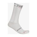 CASTELLI Klasszikus kerékpáros zokni - FAST FEET 4 - fehér
