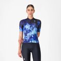 CASTELLI Rövid ujjú kerékpáros mez - COSMIC VORTEX - kék