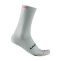 CASTELLI Klasszikus kerékpáros zokni - GIRO LOGO 18 - fehér