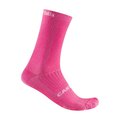 CASTELLI Klasszikus kerékpáros zokni - GIRO LOGO 18 - rózsaszín