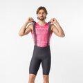 CASTELLI Rövid kerékpáros nadrág kantárral - GIRO TROFEO 2 - szürke