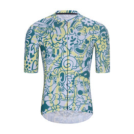 HOLOKOLO Rövid kerékpáros mez rövidnadrággal - COMIC - bézs/világoskék