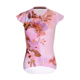 RIVANELLE Rövid kerékpáros mez rövidnadrággal - MISS FLOWERY - antracit/rózsaszín