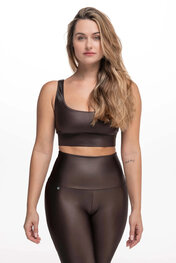 ATHLEEYA Melltartó - ALLURE SHINE - barna