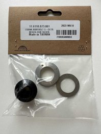 SRAM javítókészlet - CRANK ARM BOLT KIT SELF-EXTRACTING M18/M30 DUB - fekete