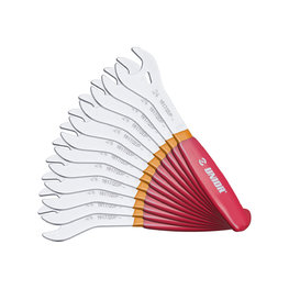 UNIOR kulcskészlet - CONE WRENCH SET 13 - 28 / 12 - piros