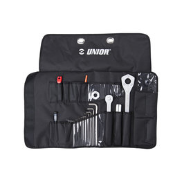 UNIOR szerszámkészlet - PRO TOOL ROLL SET - fekete/ezüst
