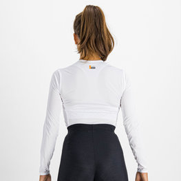 SPORTFUL Hosszú ujjú kerékpáros póló - LIGHT - fehér