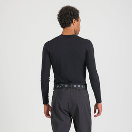 SPORTFUL Hosszú ujjú kerékpáros póló - MERINO LS - fekete
