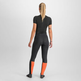 SPORTFUL legging - CARDIO TECH PROTECTED W - fekete/narancssárga