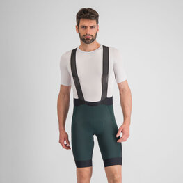 SPORTFUL Rövid kerékpáros nadrág kantárral - SUPERGIARA - zöld