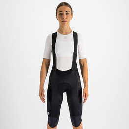 SPORTFUL Rövid kerékpáros nadrág kantárral - BODYFIT PRO THERMAL - fekete