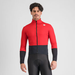 SPORTFUL Kerékpáros dzseki béléssel - TOTAL COMFORT - piros/fekete