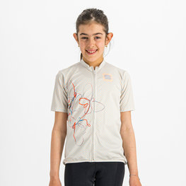 SPORTFUL Rövid ujjú kerékpáros mez - CHECKMATE - fehér