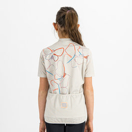 SPORTFUL Rövid ujjú kerékpáros mez - CHECKMATE - fehér