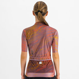 SPORTFUL Rövid ujjú kerékpáros mez - CLIFF SUPERGIARA - lila/narancssárga