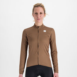 SPORTFUL Hosszú ujjú kerékpáros mez - CHECKMATE THERMAL - barna
