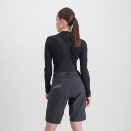 SPORTFUL Hosszú ujjú kerékpáros póló - MERINO - fekete