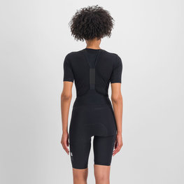SPORTFUL Rövid ujjú kerékpáros póló - MERINO - fekete