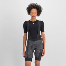 SPORTFUL Rövid kerékpáros nadrág kantárral - SKY RIDER SUPERGIARA - fekete