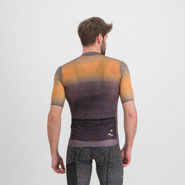 SPORTFUL Rövid ujjú kerékpáros mez - SKY RIDER SUPERGIARA - barna/narancssárga