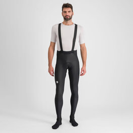 SPORTFUL Hosszú kerékpáros nadrág kantárral - BODYFIT PRO - fekete