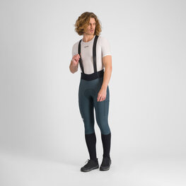 SPORTFUL Hosszú kerékpáros nadrág kantárral - SUPERGIARA - zöld/fekete