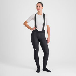 SPORTFUL Hosszú kerékpáros nadrág kantárral - BODYFIT PRO W - fekete