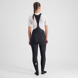 SPORTFUL Hosszú kerékpáros nadrág kantárral - BODYFIT PRO W - fekete