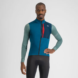 SPORTFUL Hosszú ujjú kerékpáros mez - SUPERGIARA THERMAL - kék/zöld