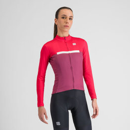 SPORTFUL Hosszú ujjú kerékpáros mez - PISTA THERMAL W - rózsaszín