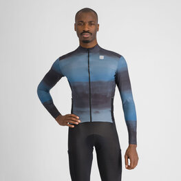 SPORTFUL Hosszú ujjú kerékpáros mez - FLOW SUPERGIARA THERMAL - kék