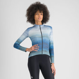 SPORTFUL Hosszú ujjú kerékpáros mez - FLOW SUPERGIARA THERMAL W - kék