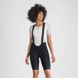 SPORTFUL Rövid kerékpáros nadrág kantárral - SUPERGIARA 2 W - fekete