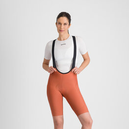 SPORTFUL Rövid kerékpáros nadrág kantárral - PULSE - narancssárga