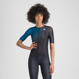SPORTFUL Rövid ujjú kerékpáros mez - LIGHT W - kék/fekete
