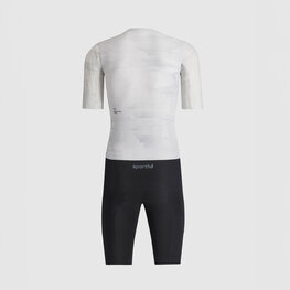 SPORTFUL Kerékpáros overall - FAST NOT FUN - fehér/fekete