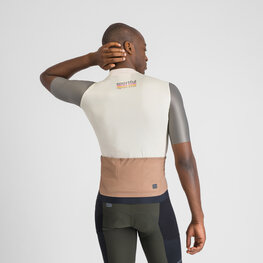 SPORTFUL Rövid ujjú kerékpáros mez - SUPERGIARA 2 - elefántcsont/szürke