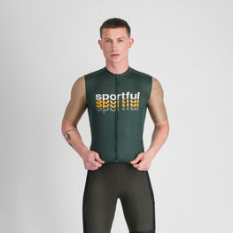 SPORTFUL Rövid ujjú kerékpáros mez - SUPERGIARA 2 - zöld/arany