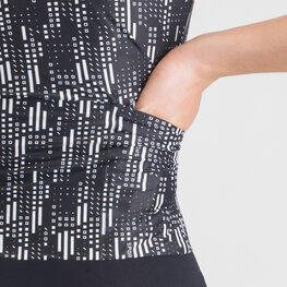 SPORTFUL Kerékpáros overall - G-SUIT - fekete/fehér